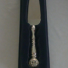 Spatule à gâteau en métal argenté "Jérusalem"