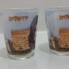 Deux pots " Jérusalem" en verre pour allumer les lumieres du Shabath
