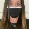 Masques en tissus Lycra de couleur noir – Image 3